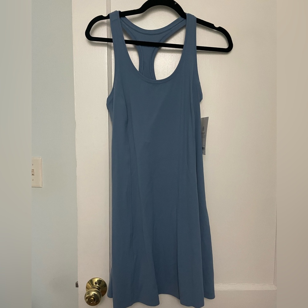 Blue Athleta Racerback Tank Dress (M)